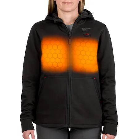Milwaukee Tool F200b-21M Women’s Heated Hoodie, Up To 8 Hours Time, Zipper