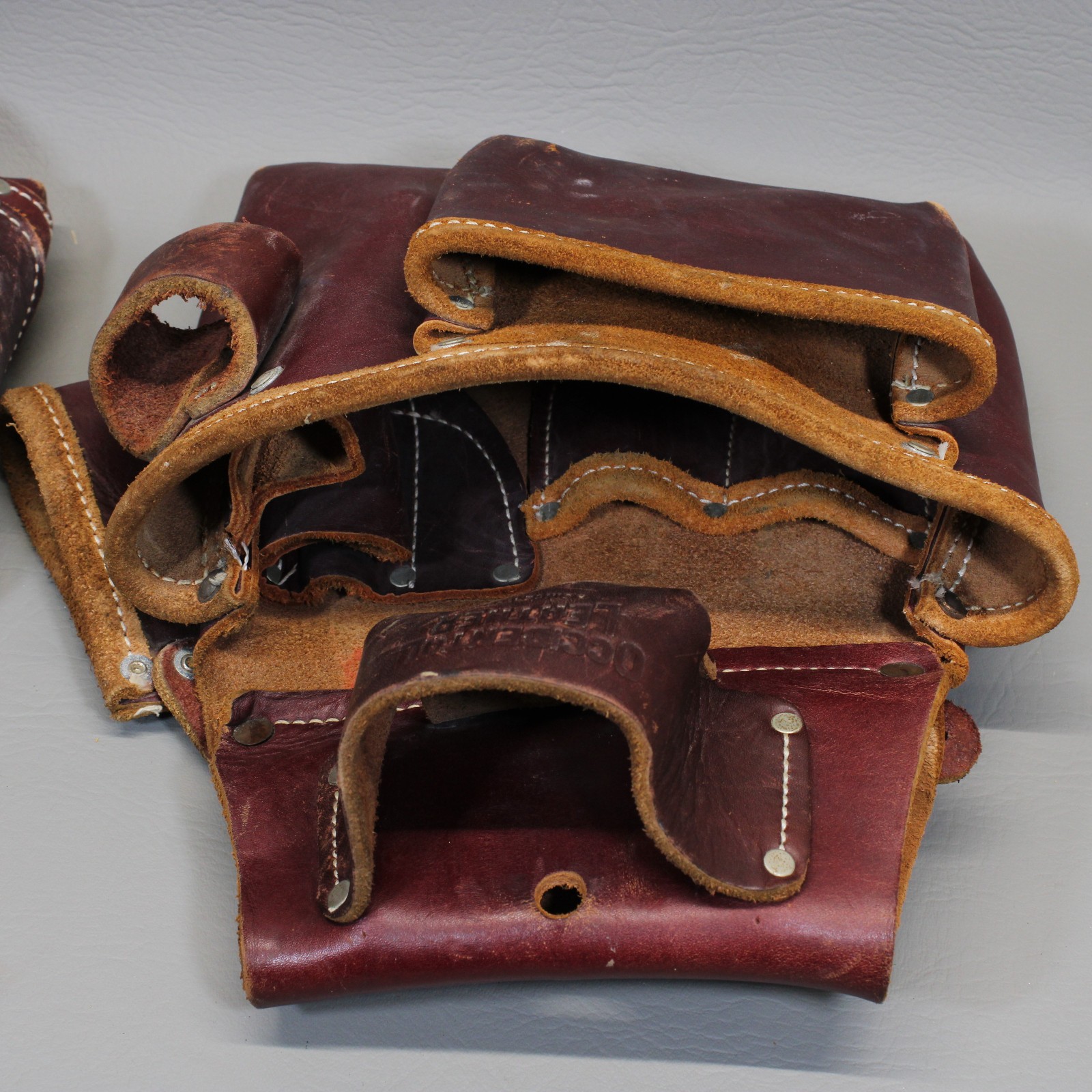 Occidental Carpenter’s Leather Tool Belt & Pouches 5018, 5060, Med. Belt