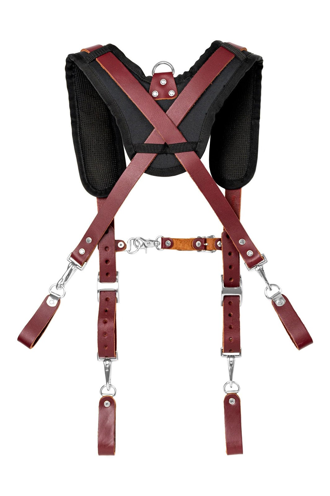 Leather Padded Tool Belt Suspenders w/Chest Strap| Pencil Sleeve| Comfortable…