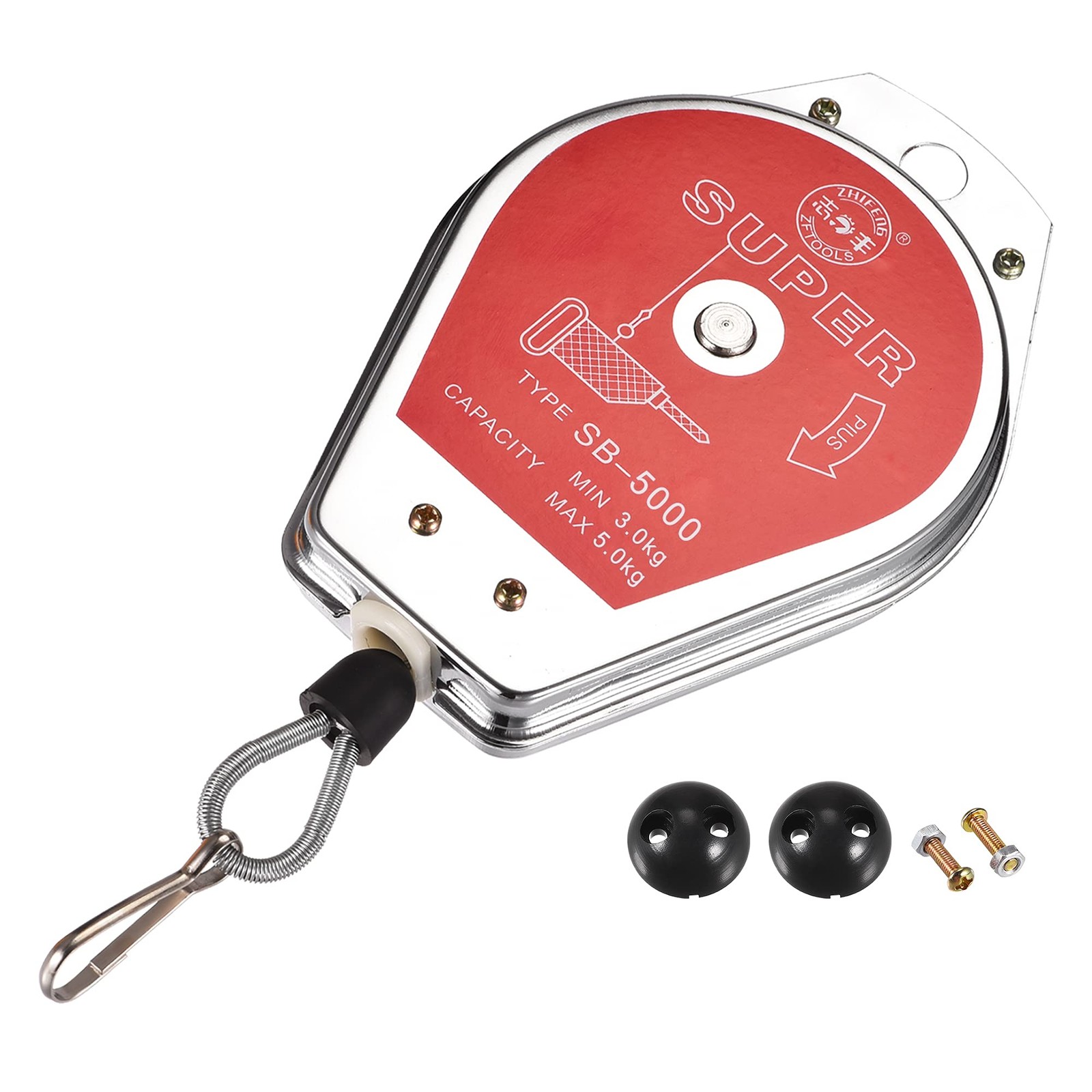 Retractable Spring Balancer Tool Holder Hanging Equipment 6.6-11lbs (3-5kg) R…