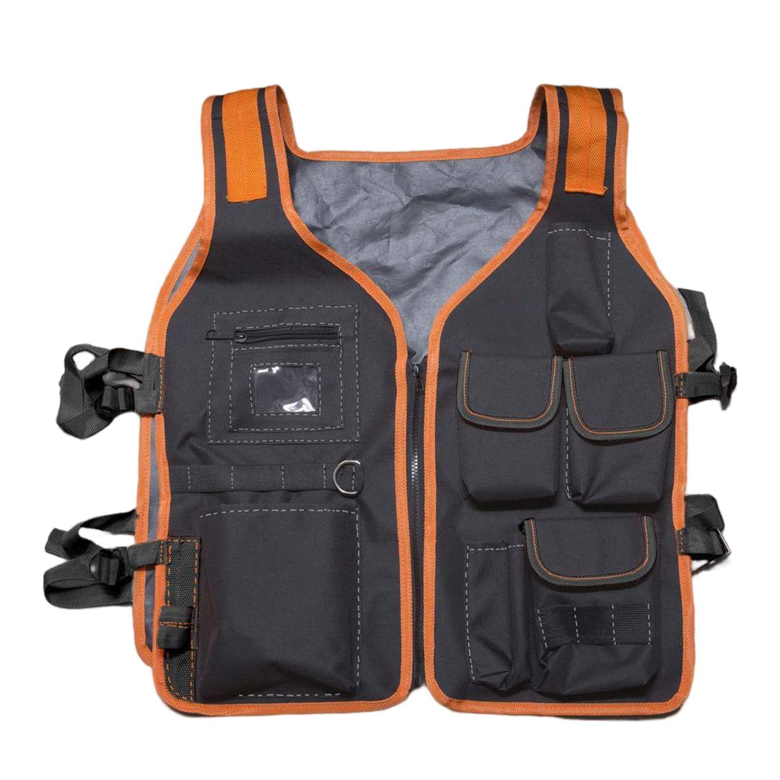 Tool Vest Electrician Universal Utility Chest Pack Multi Pockets Storage Work