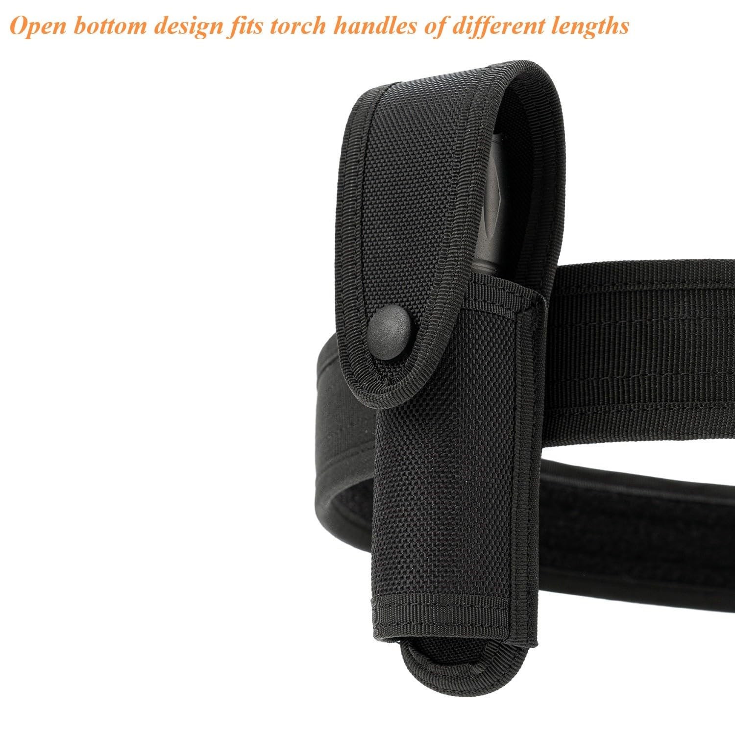 Tactical Flashlight Holster for Duty Belt – MOLLE Holder Nylon Pouch