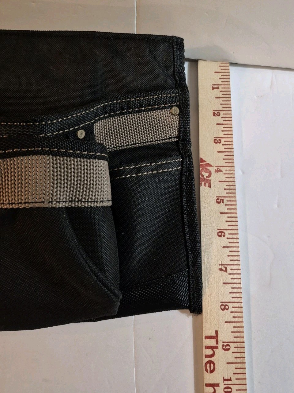 CLC Work Gear Black Polyester Tool Belt 7 Pockets 3 Sides Apron 42″ Waist