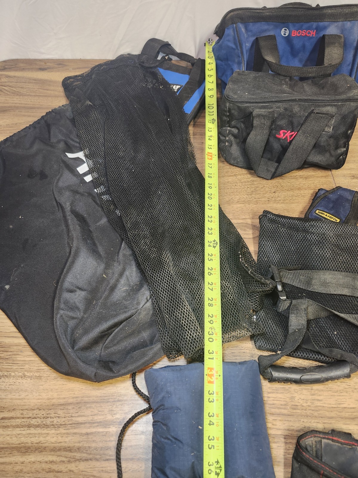Large Lot Of Tool Bags And Storage Skil, Bosch. Hitachi And More!
