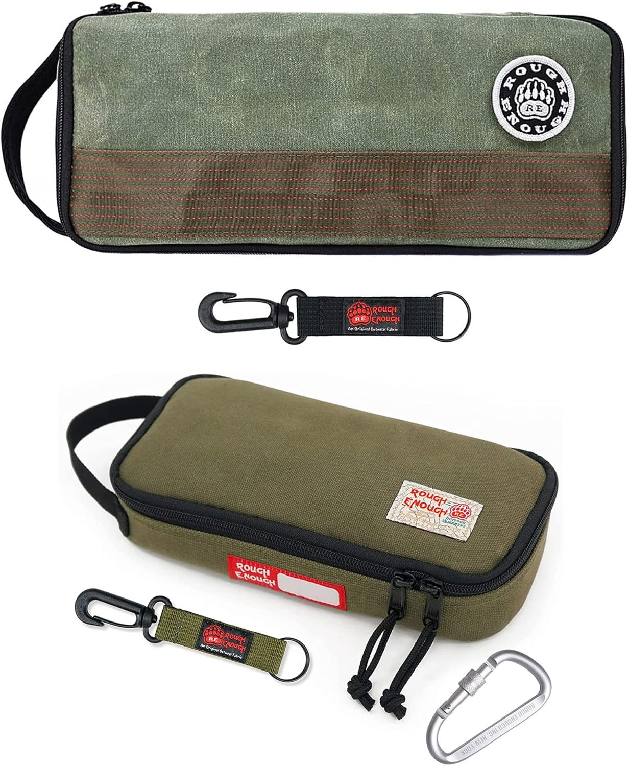 Durable Rough Enough Canvas Tool Bag Set with Handle & Zipper Storage Solution