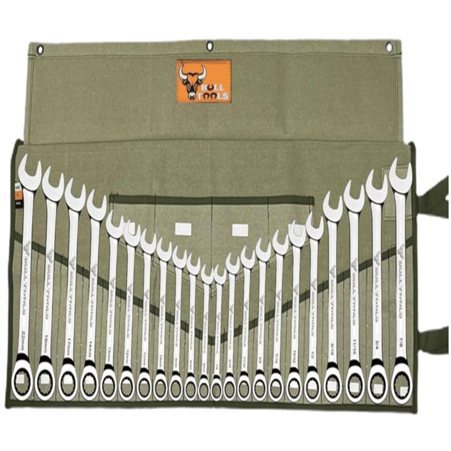 Cotton Canvas Wrench Roll Organizer