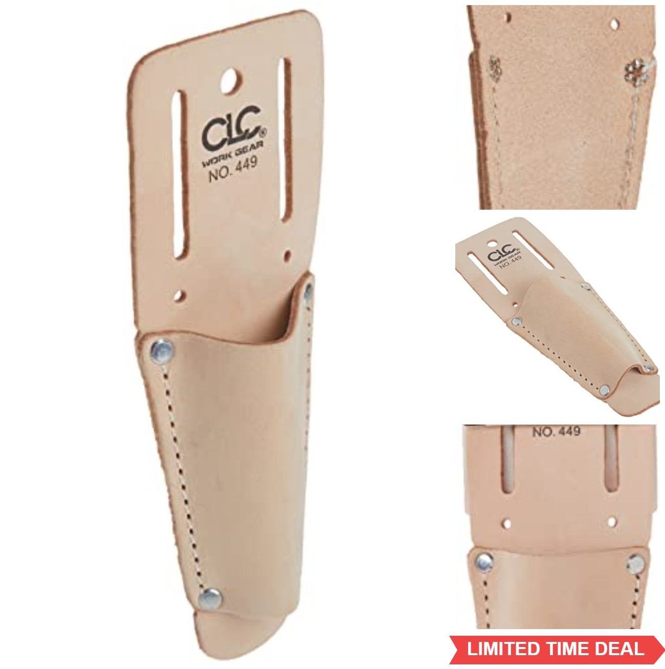 Heavy Duty Tool Holder Leather Fits Belts Up to 2 Inch Wide Pliers