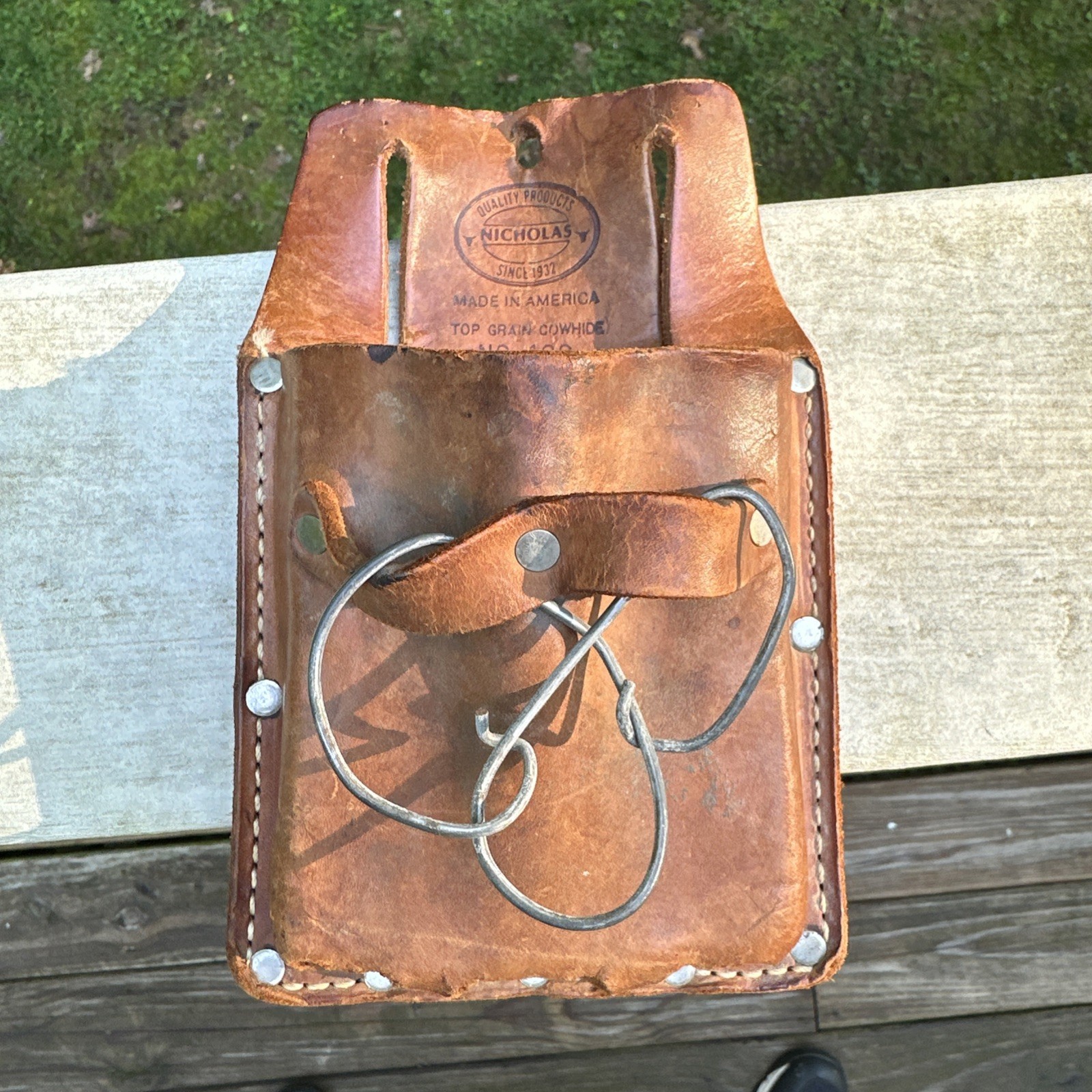 🔥Vintage Nicholas 409 Tool Pouch Leather, HIgh Quality Leather Free Shipping