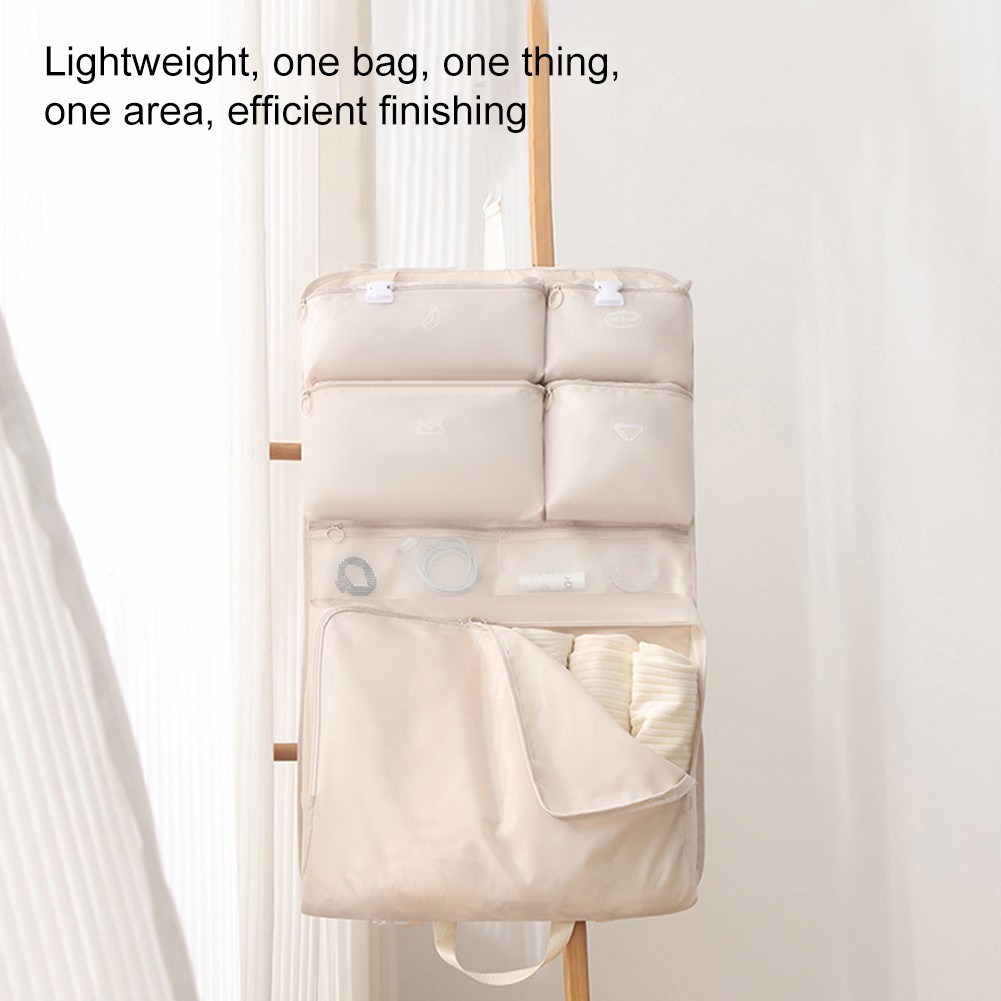 7 In 1 Storage Bag Portable Travel Bag Compartmentalized Storage Multi-piece Set
