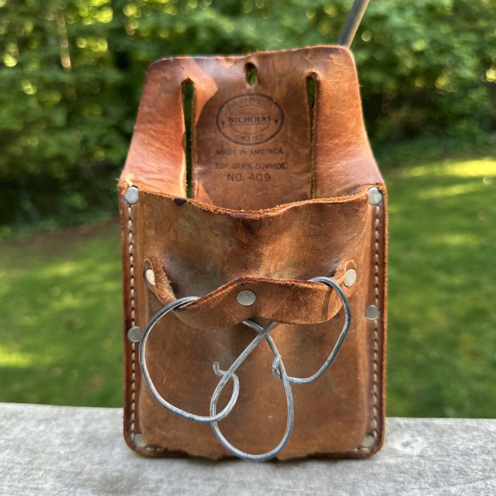🔥Vintage Nicholas 409 Tool Pouch Leather, HIgh Quality Leather Free Shipping