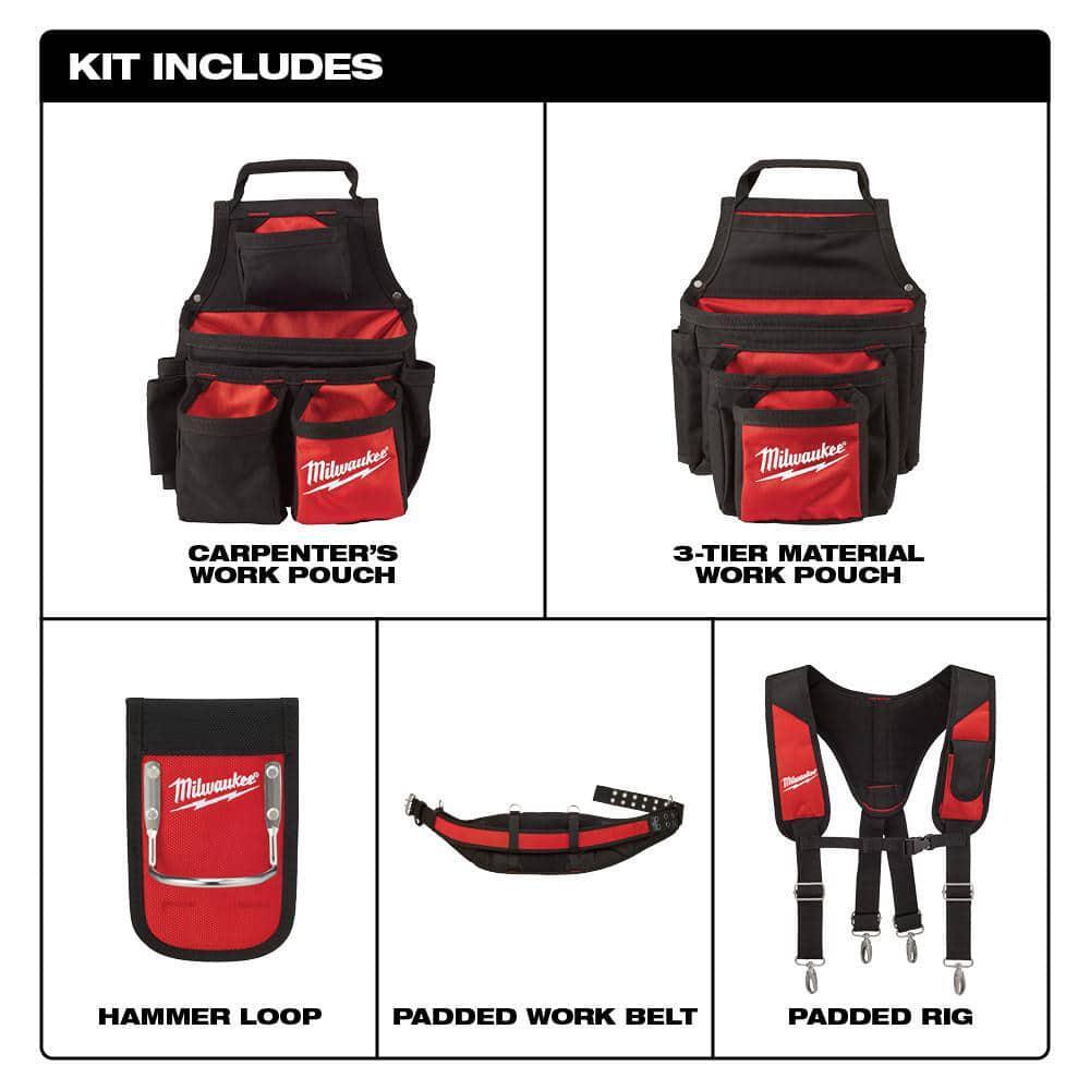 Milwaukee Tool Belts 12.52″x24.60″ w/ Suspension Rig +1-Pocket M12 Tool Holster