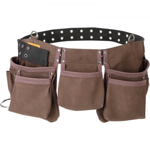3Pk VEVOR Tool Belt 13 Pockets Adjusts from 29Inches-54Inches Faux Sede Leather