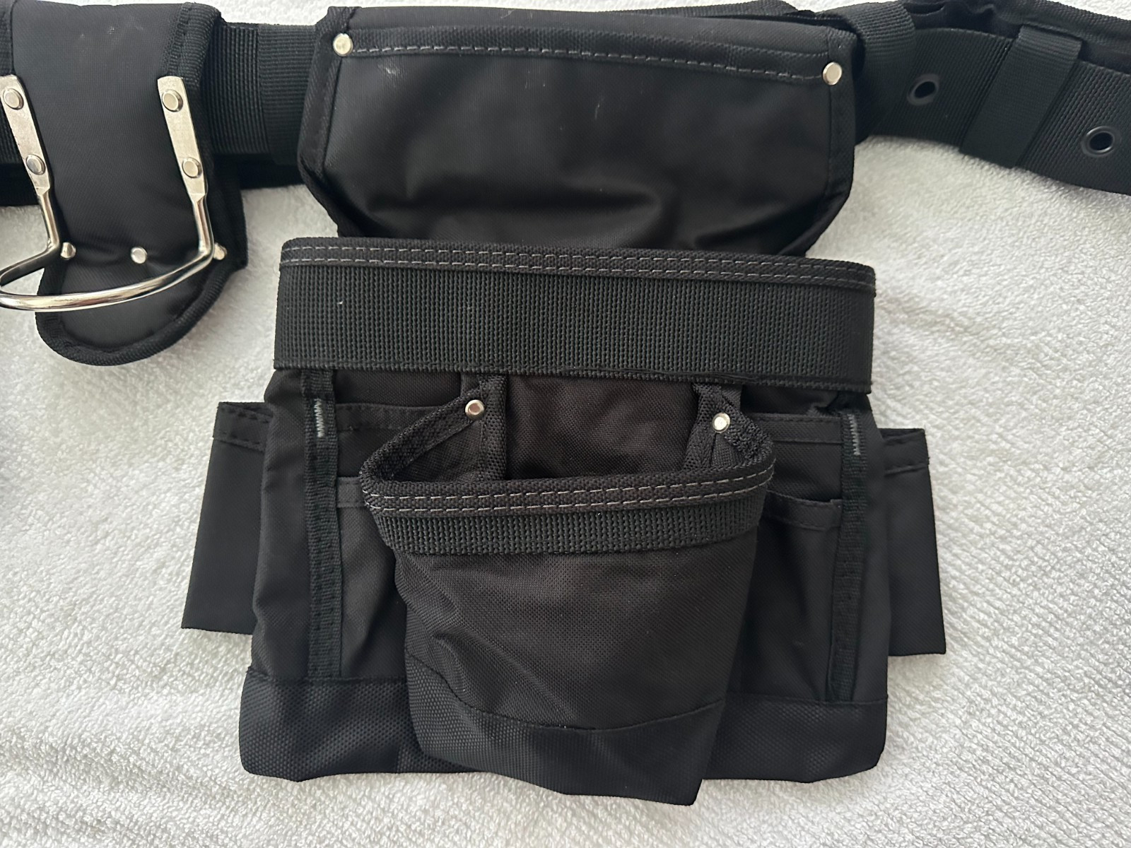 McGuire-Nicholas 5 Piece Toolbelt Rig Tool Belt Fits Up 54″ Waist NEW!