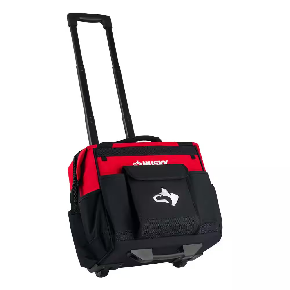Husky 14 In. 13 Pocket Rolling Tool Bag