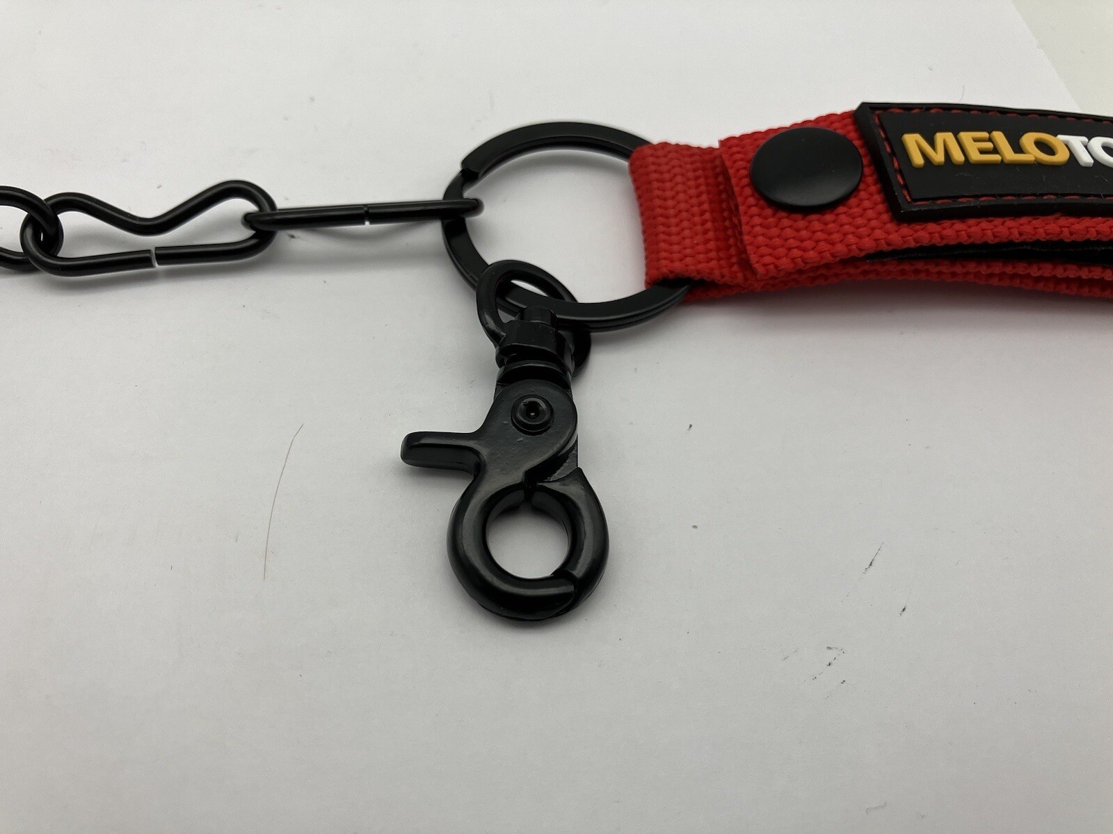 Tape Thong for Tool Belt Or Bag Electricians Tape Holder Chain Red Belts To 2.5″