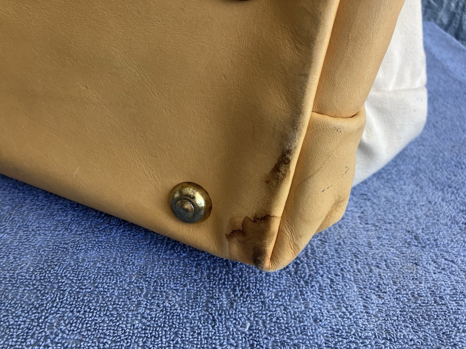 Vintage Nicholas No. M304-1 Tool Bag Canvas & Leather Tote USA