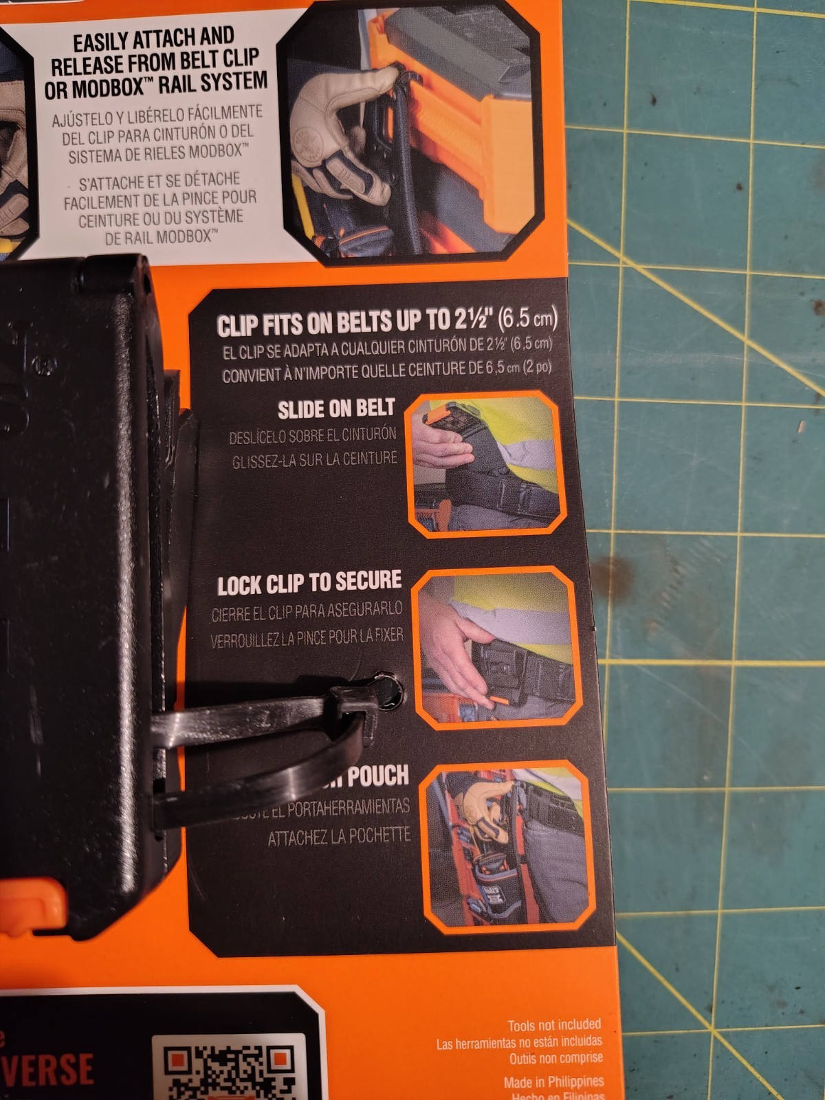 Qty 2 Klein Tools MODbox 6 Pocket Tool Pouch Durable Electrician Tool Organizer