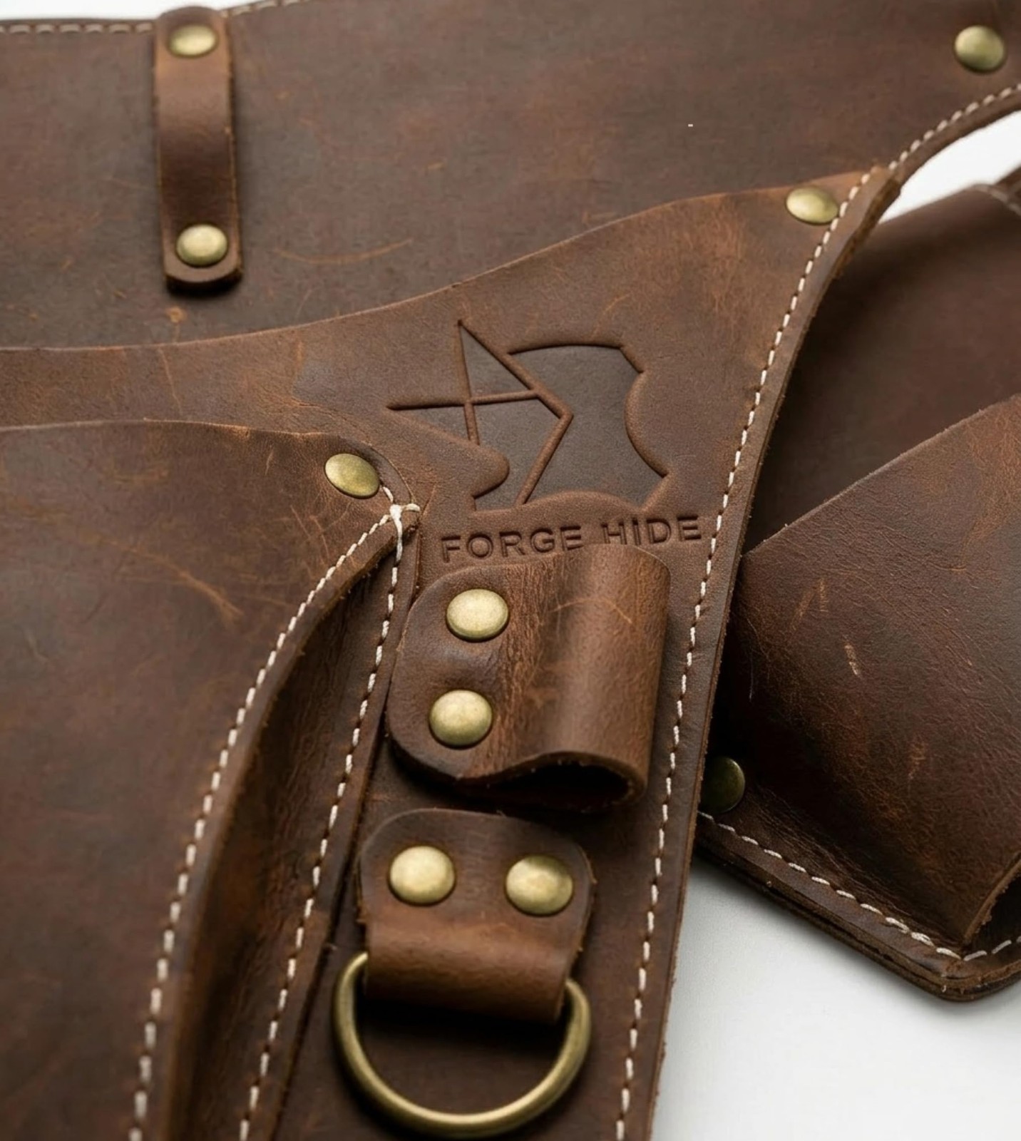 Leather Garden Tool Belt for Men & Women – Handmade Crazy Horse Leather Utili…