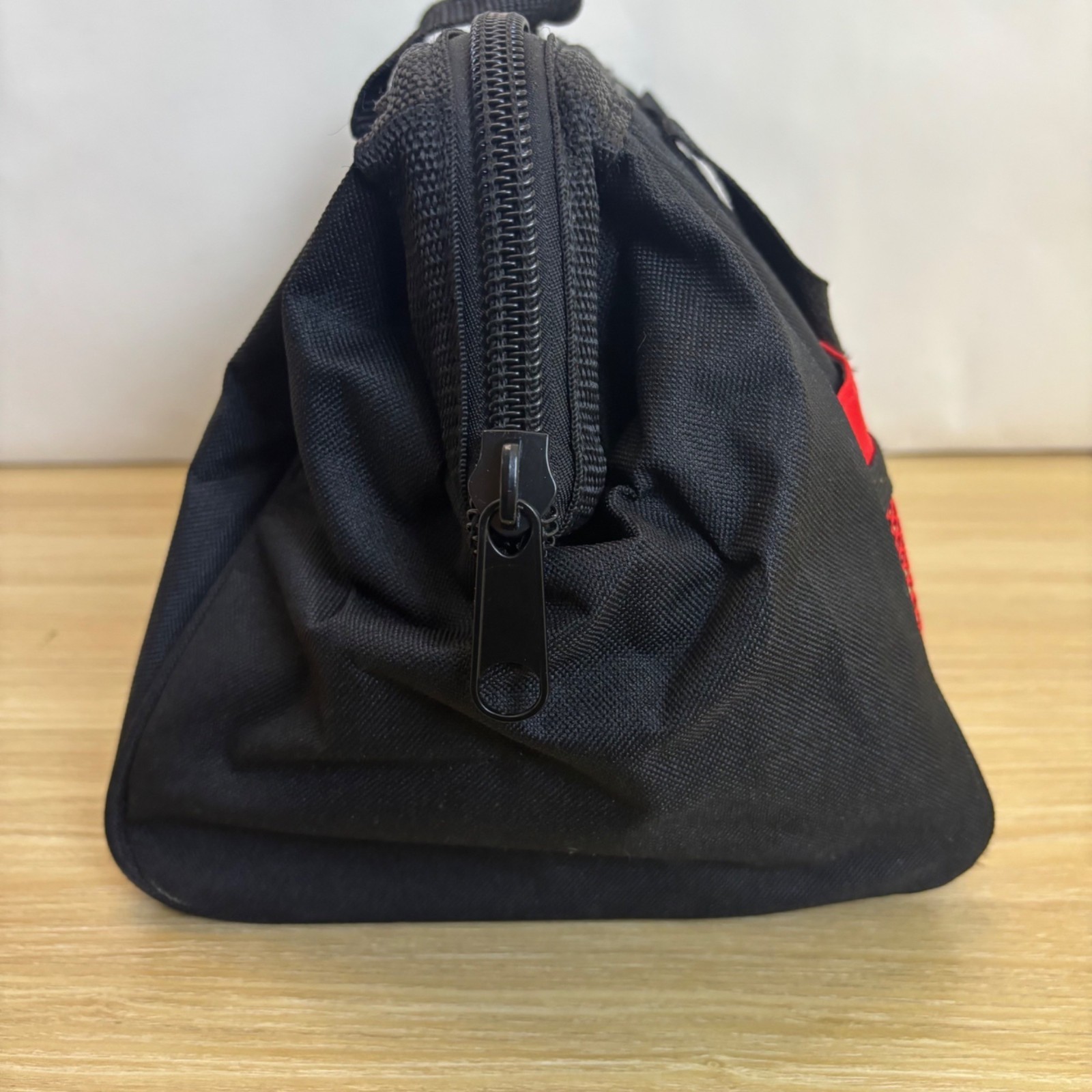 Craftsman Black & Red Tool Bag With Zipper & Mesh Pockets