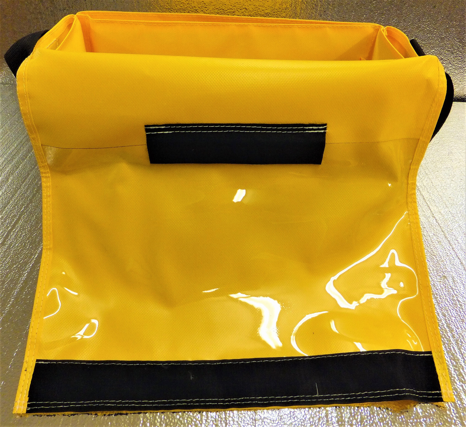 TOOL BAG-HARD WALL, VINYL COATED NYLON, 17″x7″x10″ HIGH STORAGE CAPACITY NEW