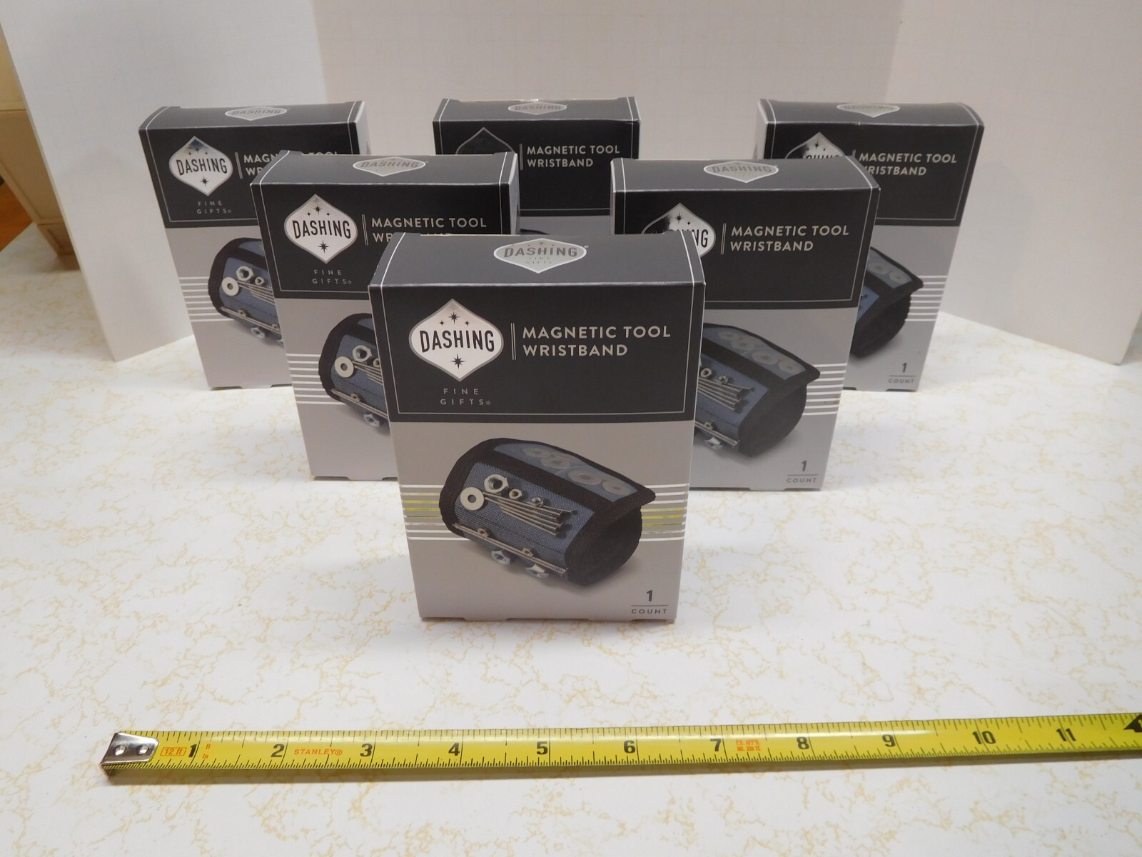 6 New Dashing Magnetic Tool Wristbands in New & Sealed Boxes