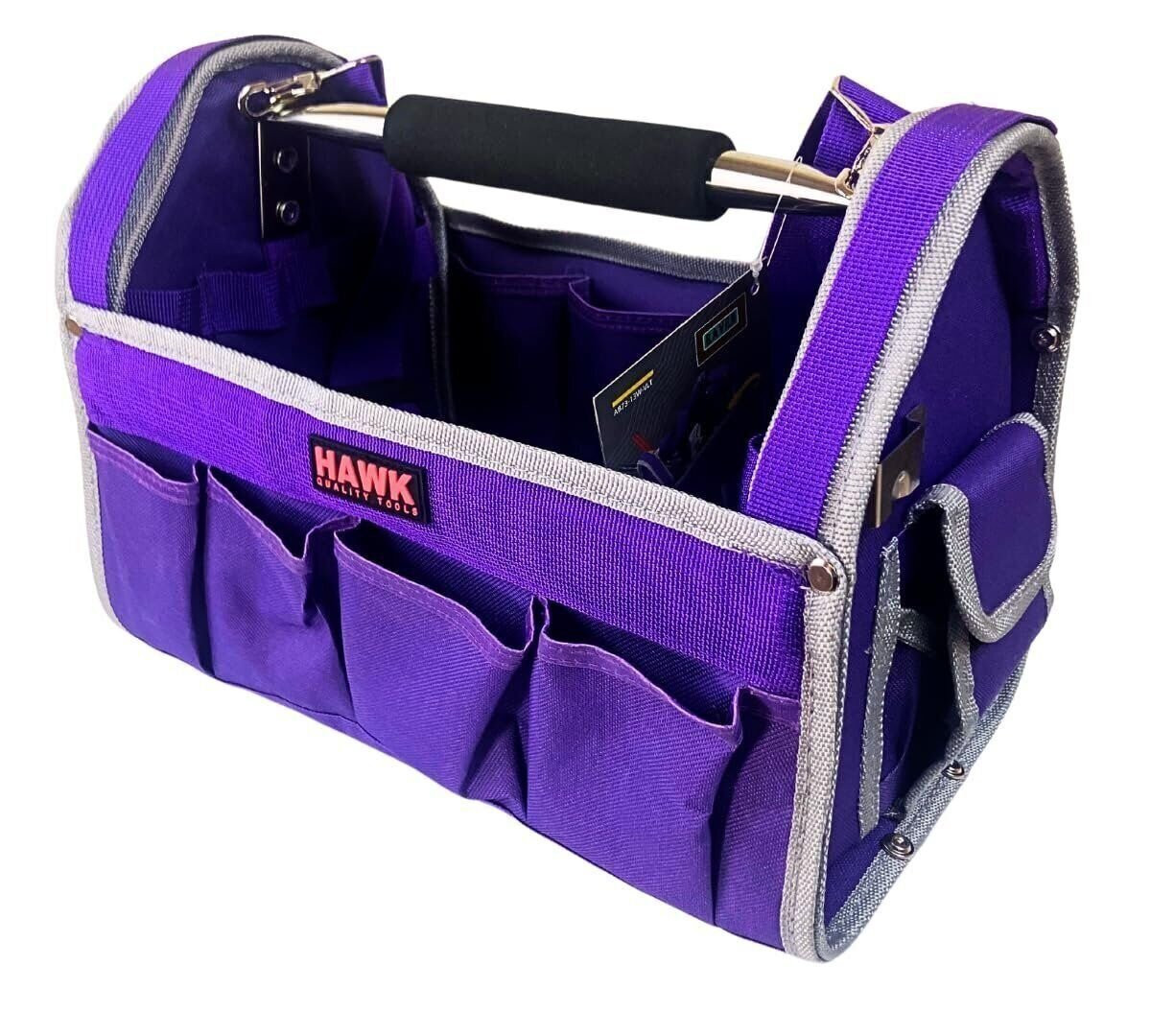 RAVEN 12.5″ Pink Tool Carry-All Tool Bag | Premium Canvas with Multi-Pockets…