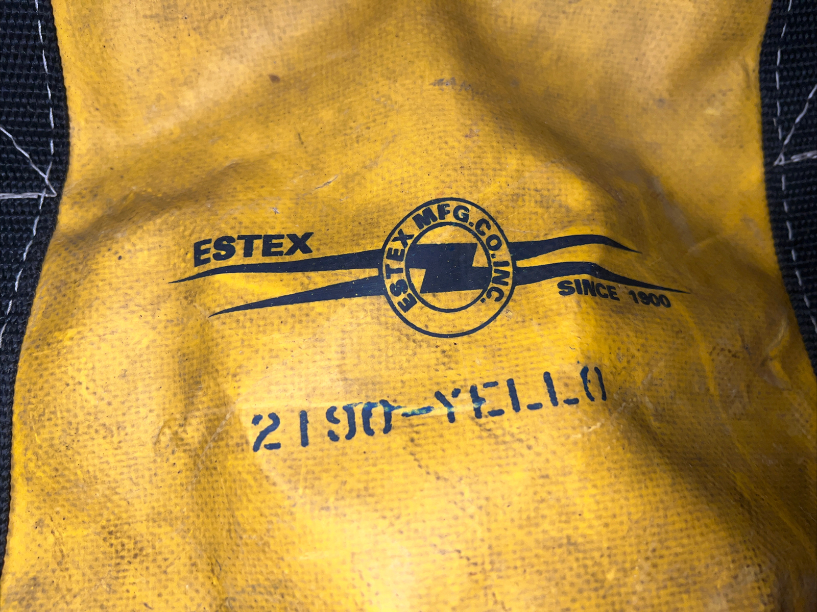 Vintage ESTEX Electric Co tool bag 2190-YELLO since 1900 USA MADE