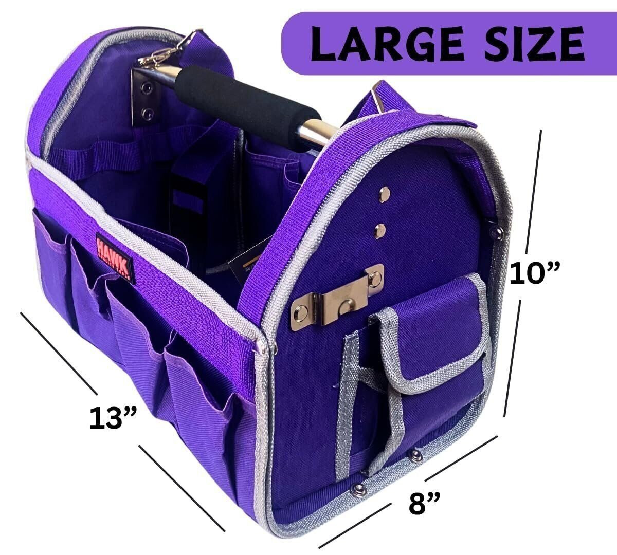 RAVEN 12.5″ Pink Tool Carry-All Tool Bag | Premium Canvas with Multi-Pockets…