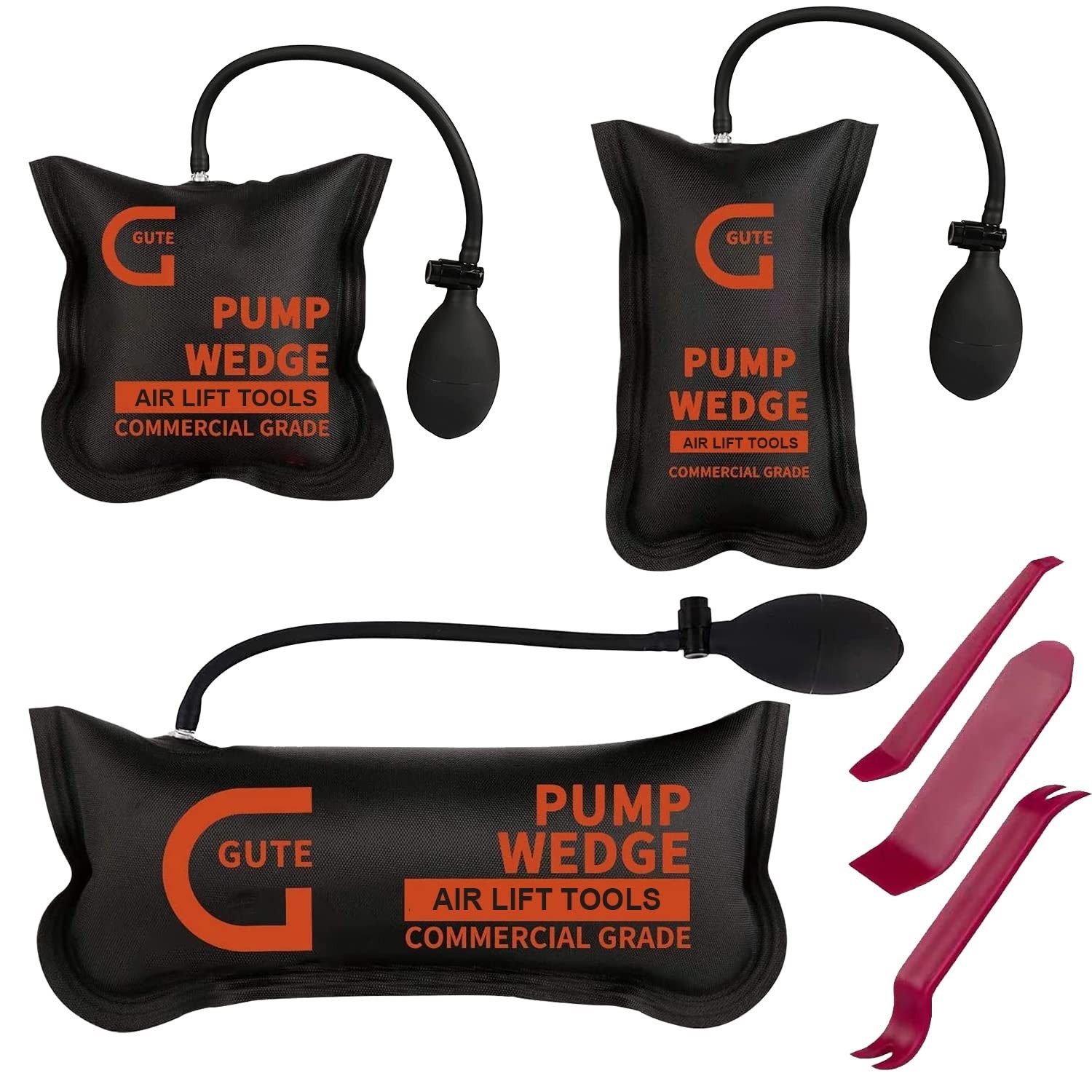 Inflatable Air Wedge Bag Tool Set – 3 Pack Leveling & Alignment Kit, 330 LB Capa
