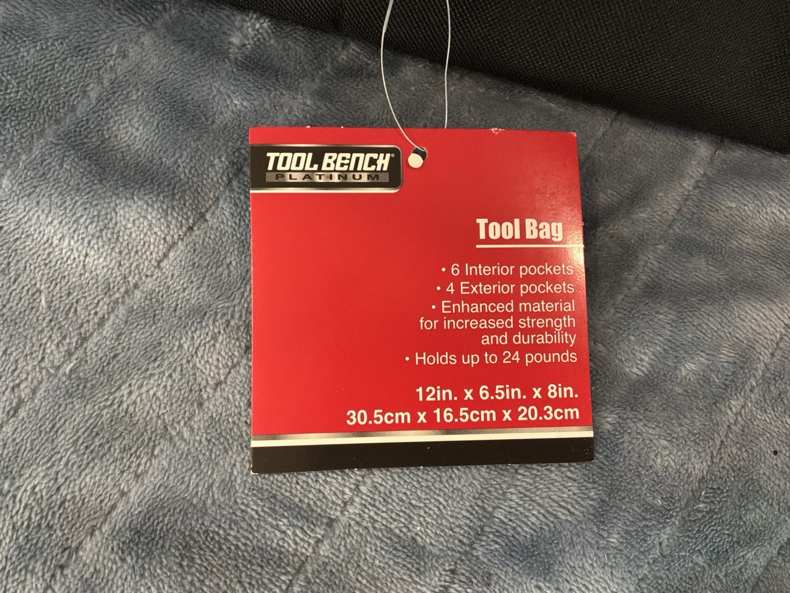 Performax Tool Bag Small Gray Black Soft Sided Zipper Tool Tote Drill Bag