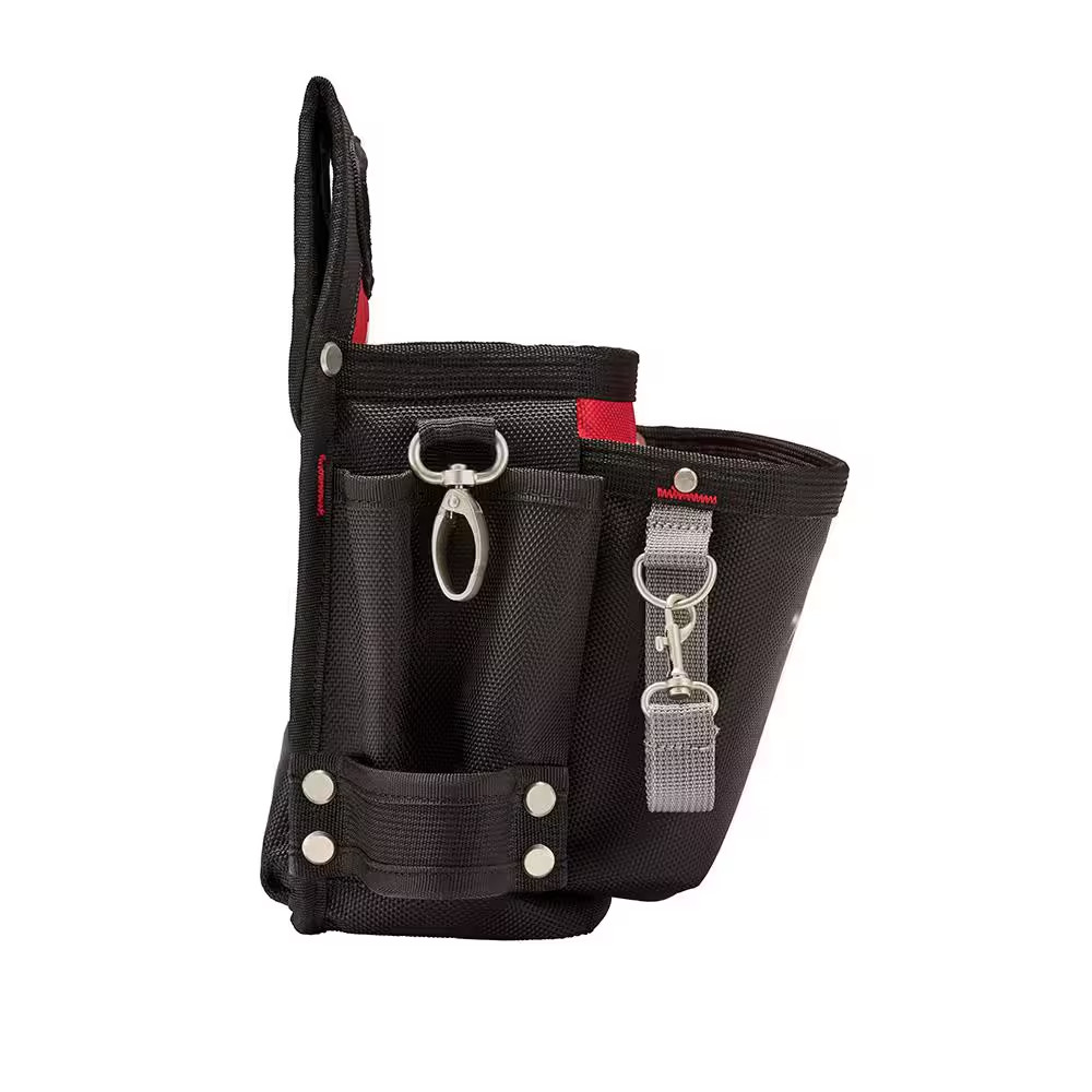 15-Pocket Electricians Tool Holder with Quick Adjust Belt and 6-In-1 Wire Stripp