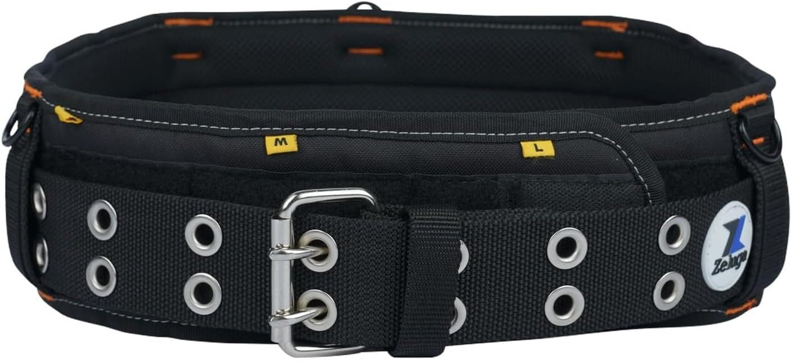 20-216 Multiple Large Pockets Tool Belts for Men with Suspenders, 4″ Padded Tool