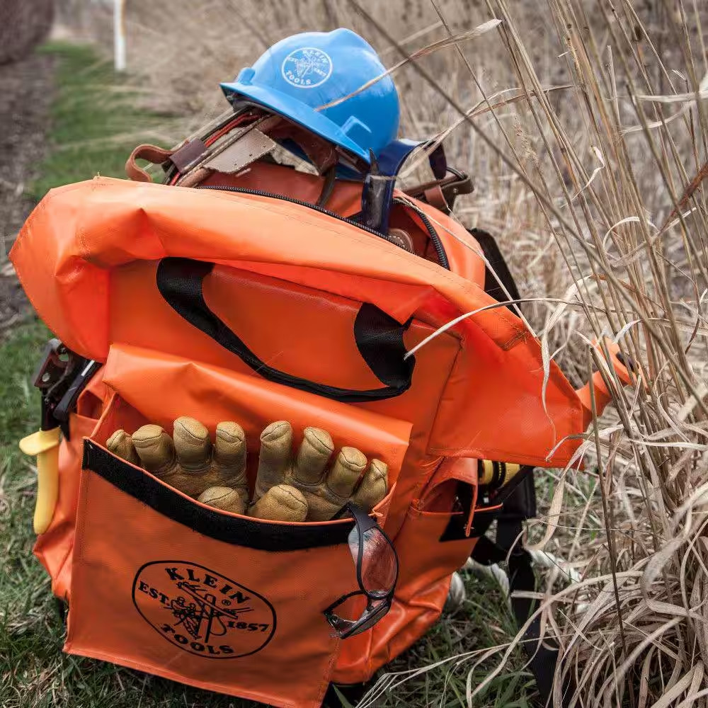 Tool Bag Backpack, 18-Inch, Orange