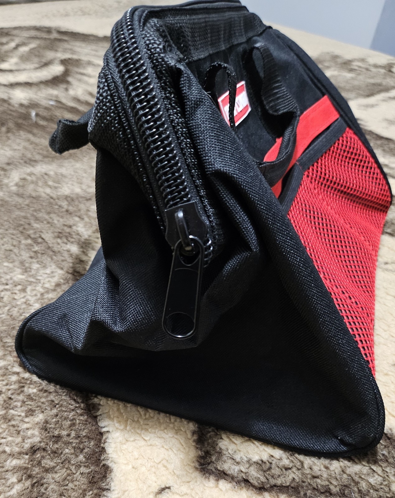 Craftsman 13″ Large Mouth Tool Bag Black/Red 513100 Zipper Handle 6 Pockets NEW