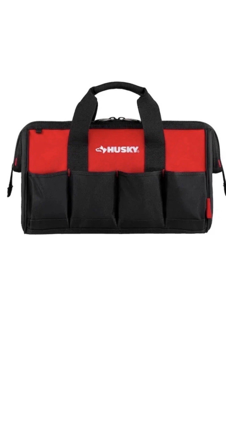 Husky 3-Piece Tool Bag Set 18″ 14″ 12″ Multi-Pocket Heavy Duty Tote
