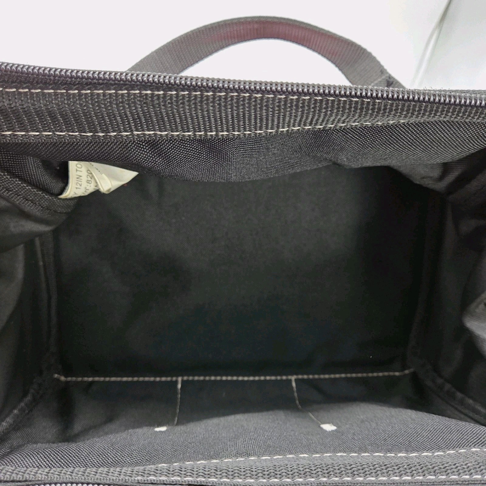 Husky 82004N11 12 in. Tool Bag Storage Organizer Carrying Case Zip Closure