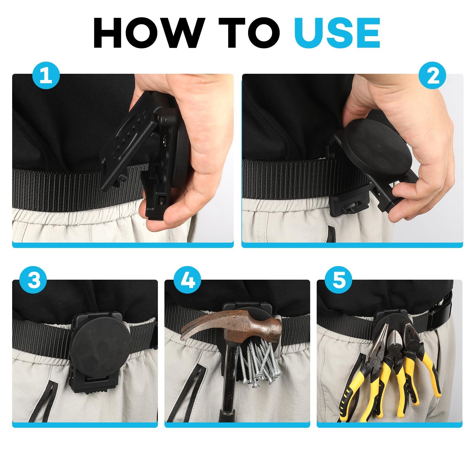 3 Pack Tool Holster Belt Clip Strong Holstery Magmaster Belt Clip Heavy Duty …
