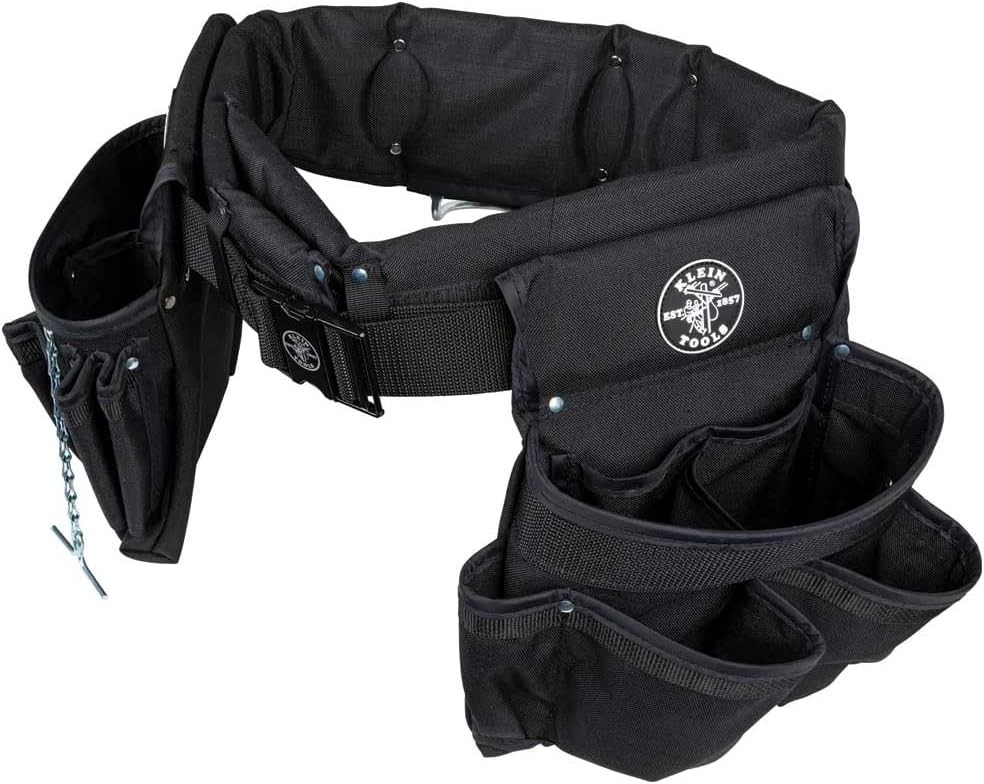 Medium Klein Electrician’s 4-Piece Tool Belt & Pouch Set – Ultimate Convenience