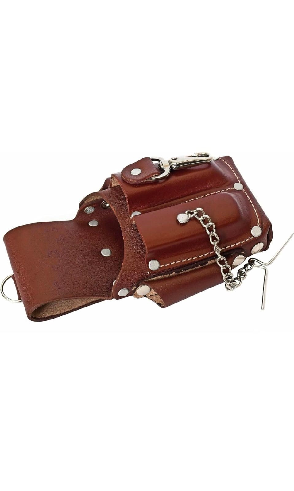 Leather Pouch Heavy Duty Tool 5 Pocket Electrician Carpenters Tool Pouch