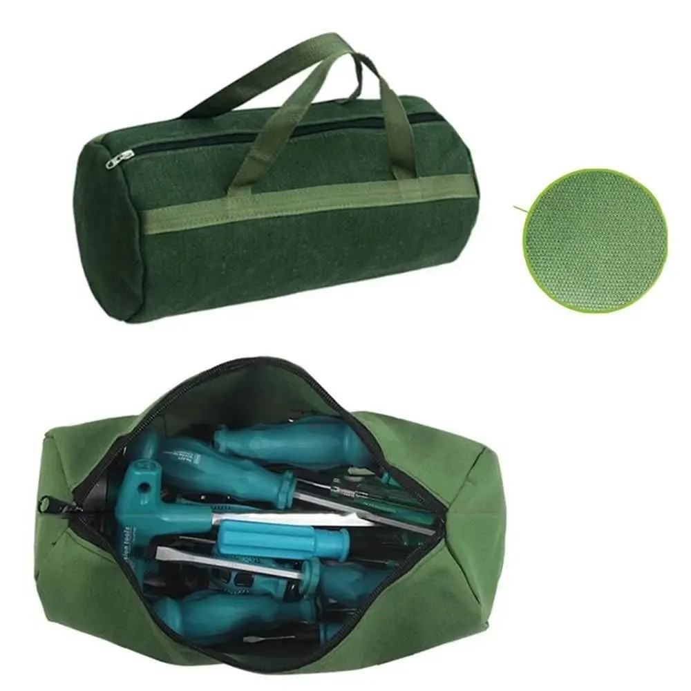 Heavy Duty Canvas Tool Storage Bag Portable Hardware Organizer Large Capacity