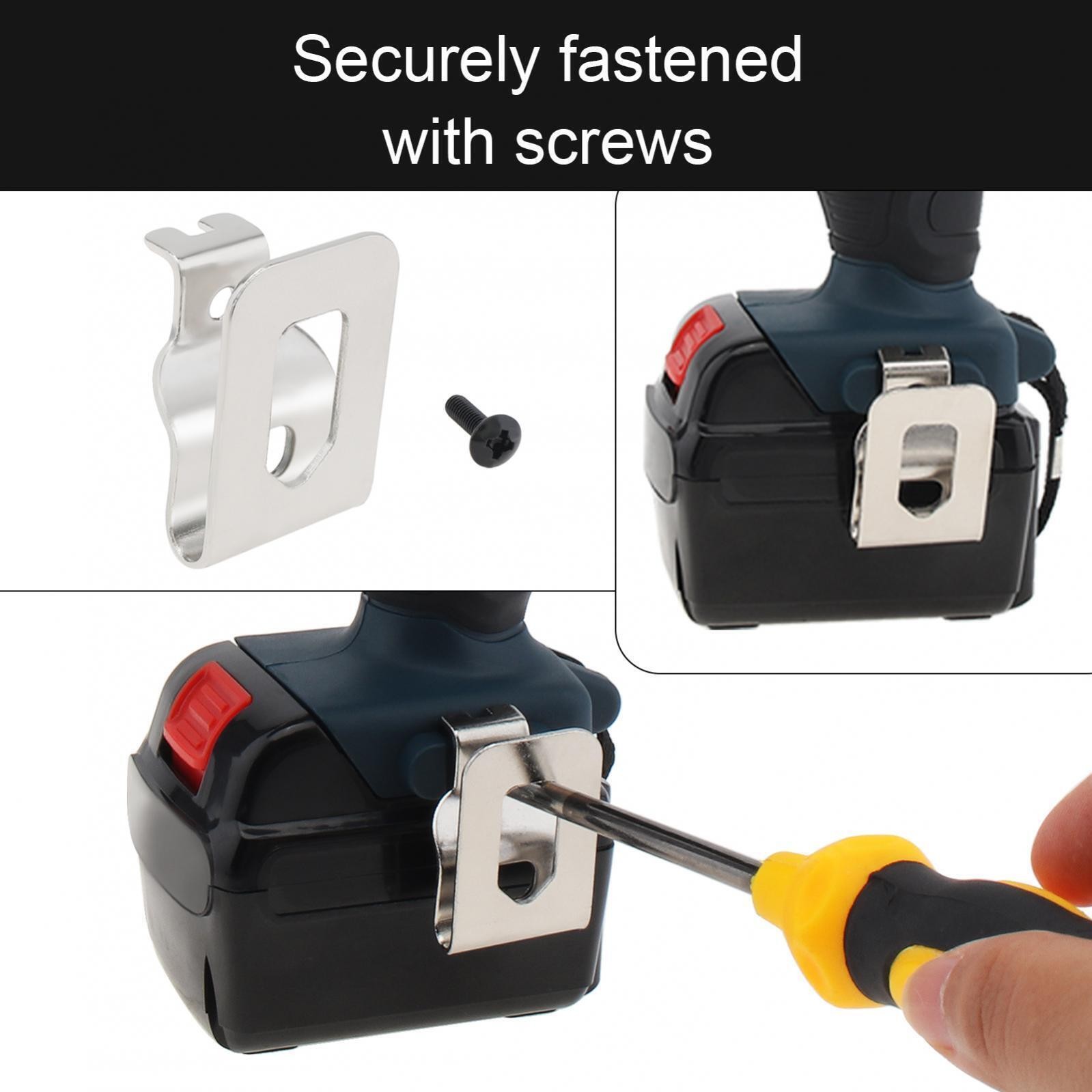 6 Pieces Belt Clip Durable Belt Hook Clip for Power Tools Hammer Drill