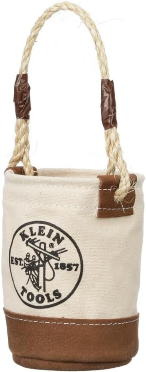 Compact Mini Tool Bag with Leather Bottom – Ideal for Organizing Supplies 4.5″