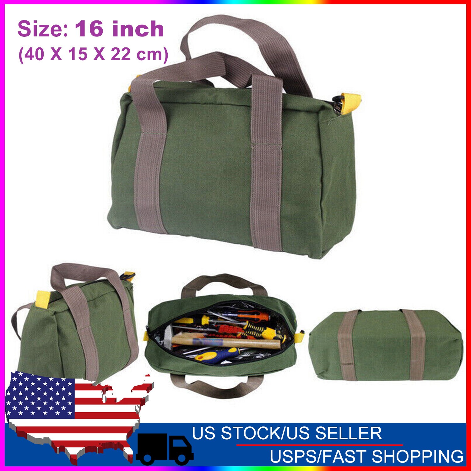 Tool Top Bags Bag Duffel Electrician Storage Bag Canvas Portable Waterproof