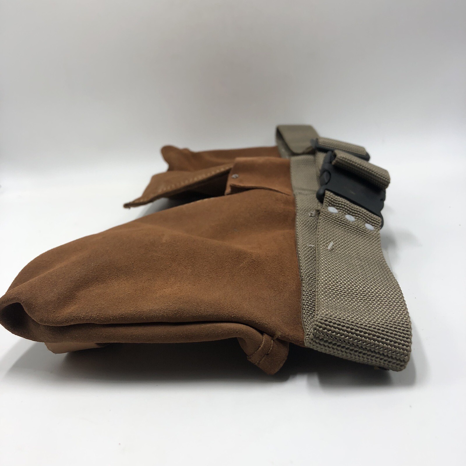 US Military 11 Pocket Handyman Apron Tool Belt Pouch Leather.