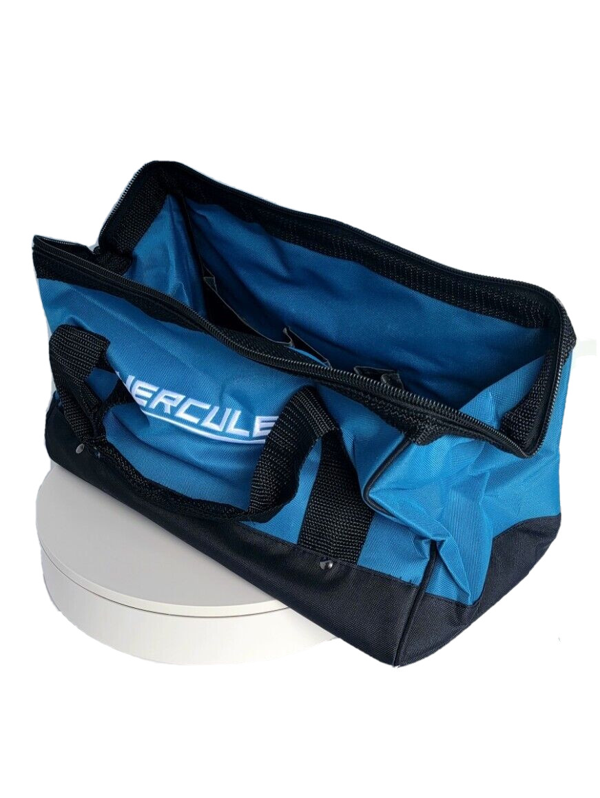 Heavy Duty Tool Bag Hercules 16 In. Wide Mouth With 6 Pockets Tear Resistant