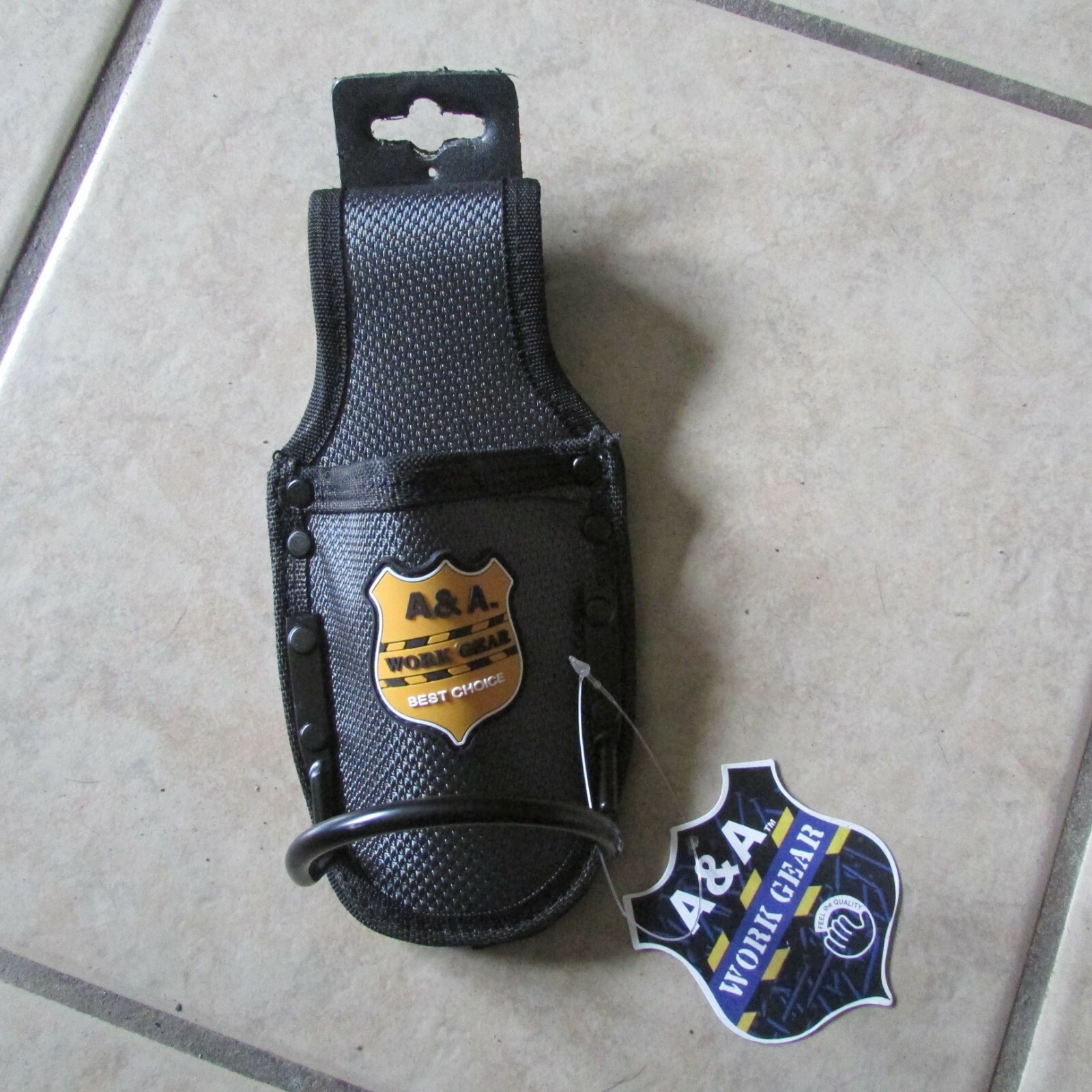 A & A Work Gear Hammer/Tool Holder/Pouch w/ Belt Loop – 8″ L x 4″ W (G 24)
