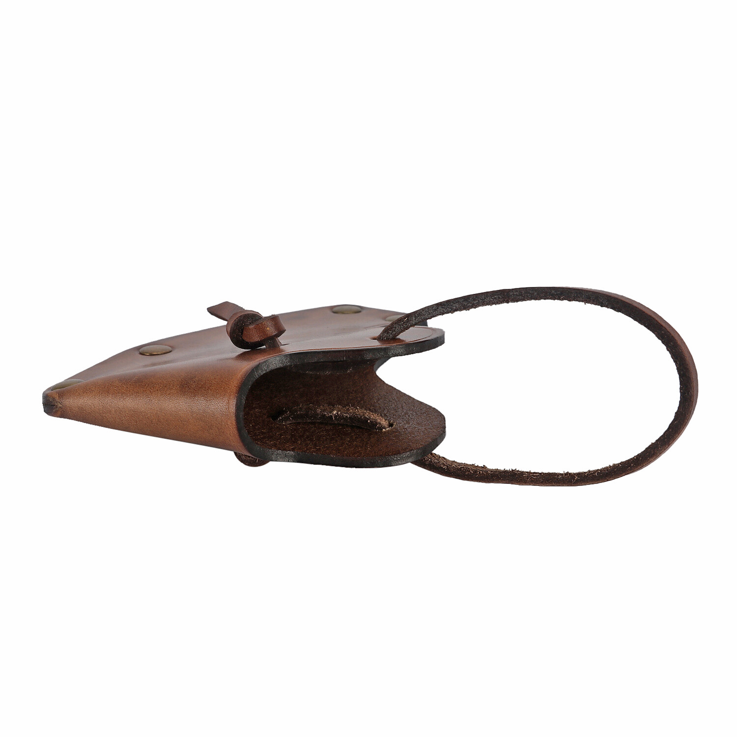 TOURBON Axe Holder Hatchet Lanyard Blade Sheath Head Cover-Cowhide Leather Craft