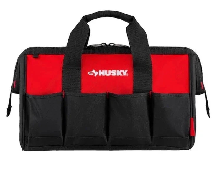 Husky 3-Piece 18 in. 15 in. 12 in. Tool Bag Combo with Water Resistant Fabric
