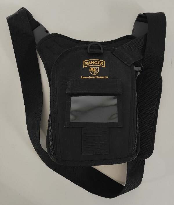 Ranger Supply Room Chest Pack Crossbody Tool Bag Rugged Organzier Black