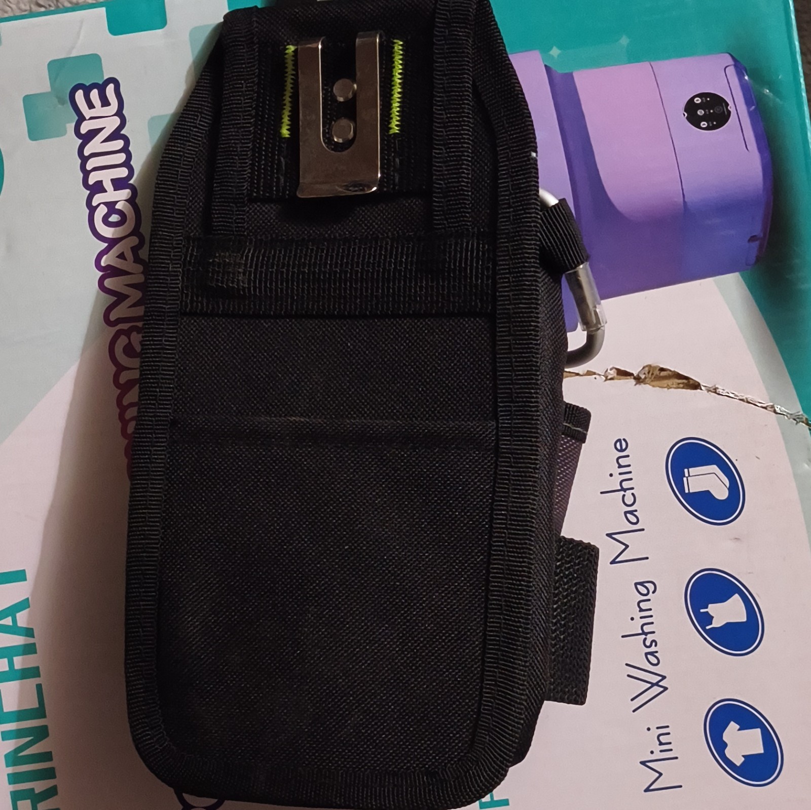 AWP Organizer Tool Pouch Water-Resistant 7 Pockets Belt Clip Black Gray